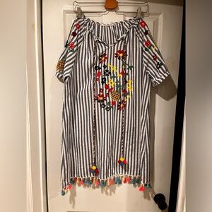 Vintage striped coverup